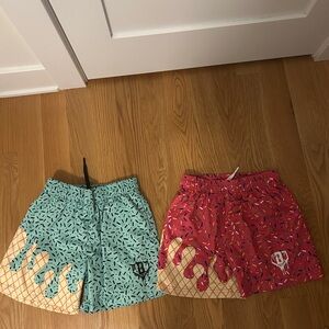 Baseball Lifestyle Ice Cream Shorts 2 Pair
